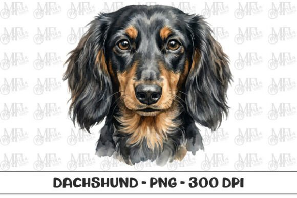 Dachshund Watercolor Portrait PNG: A Versatile Asset for Modern Creators