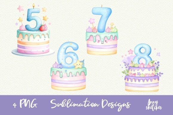 Evaluating the 5-8th Birthday Cake Clipart Kawaii Paste for Creative Projects