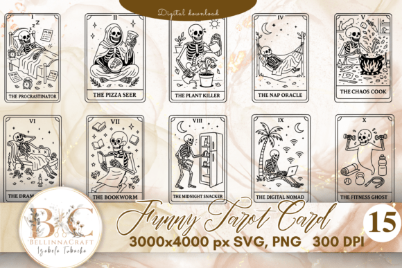 Funny Tarot Cards SVG Bundle: A Strategic Asset for Creative Branding