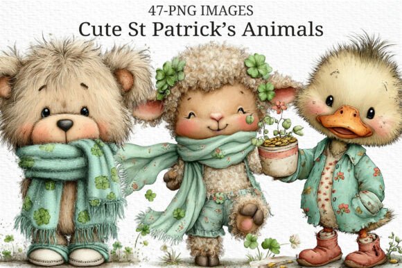 Infusing Irish Charm: The Power of Cute St Patrick’s Animals Clipart in Modern Design