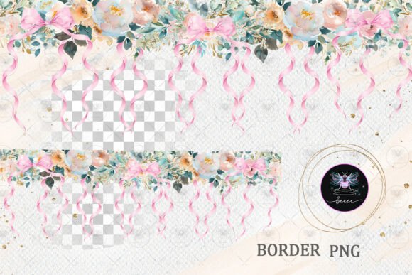 Integrating Floral Bow Border Clipart into Professional Design Workflows