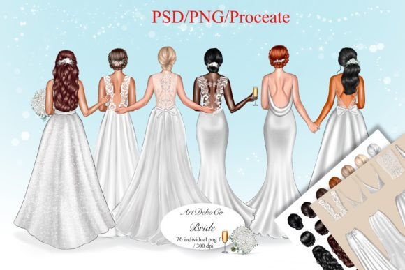 Mastering Wedding Design with Bride Clipart and the Ultimate Bride Creator Bundle