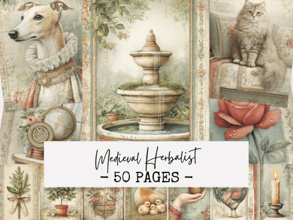 Medieval Herbalist Junk Journal Pages: A Curated Guide to Renaissance-Inspired Digital Art