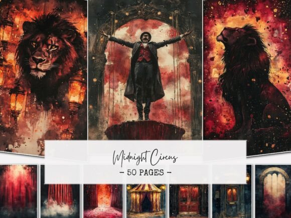 Midnight Circus Junk Journal Pages: A Strategic Asset for Dark Aesthetic Storytelling
