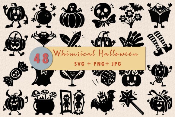 Spooky Cute Halloween Clipart Bundle