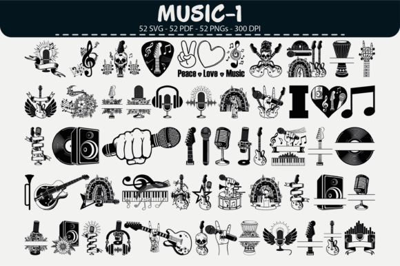 Strategic Branding with Music Vector Clipart – 52 Designs