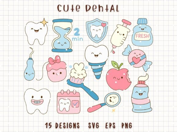 Transforming Oral Hygiene Education with the Cute Dental SVG Bundle Tooth Clipart